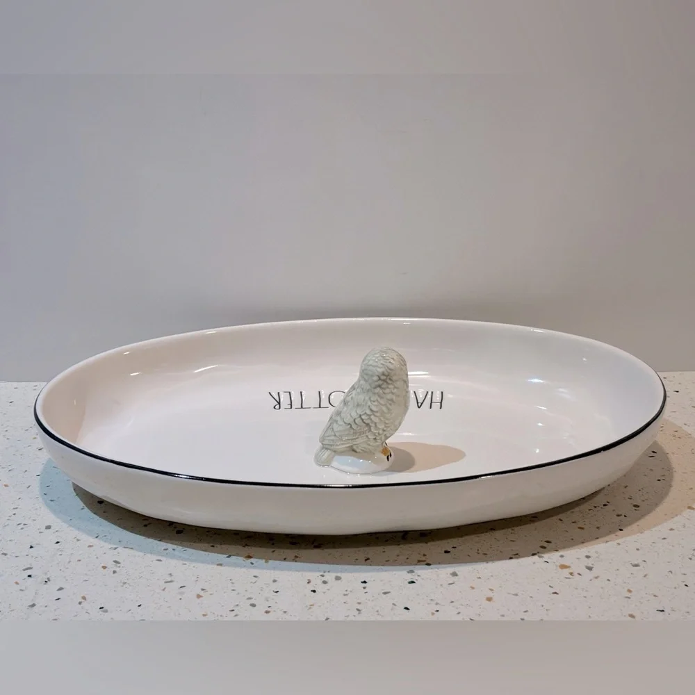 Harry‎ Potter Hedwig Owl Large Serving Platter by Rae Dunn Ceramics